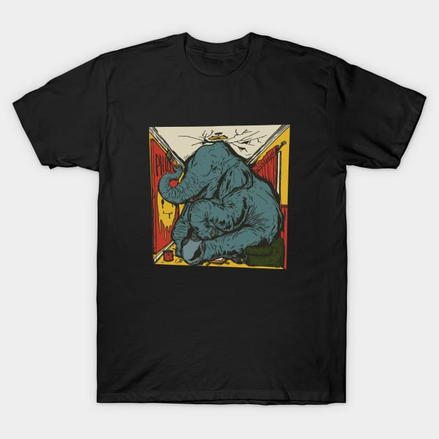 Tiny Room For Elephants T-Shirt by Thomcat23